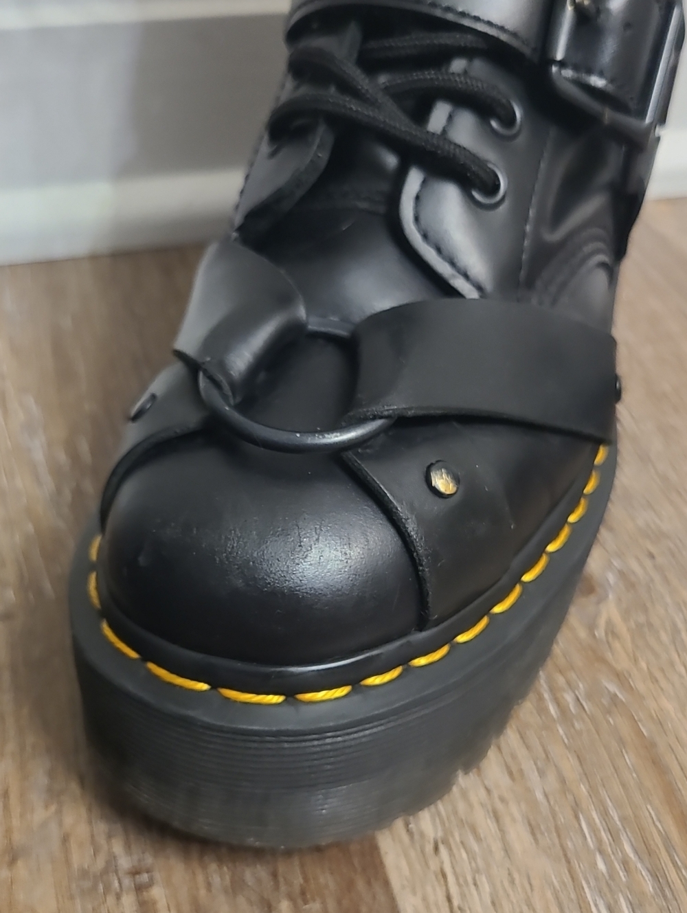 Dr Martens 1914 Quad Harness Platform Boots - Picture 8 of 12